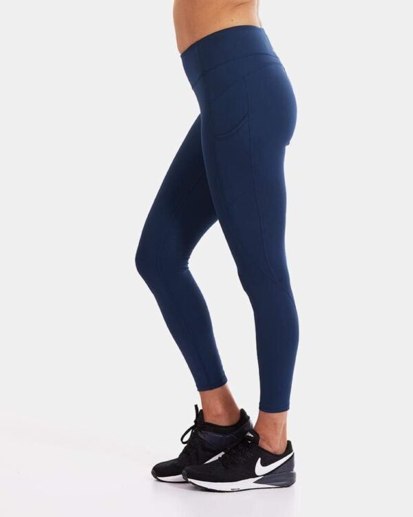 Snowtrends Mid-Rise Pocketed Leggings – Night Swim Navy