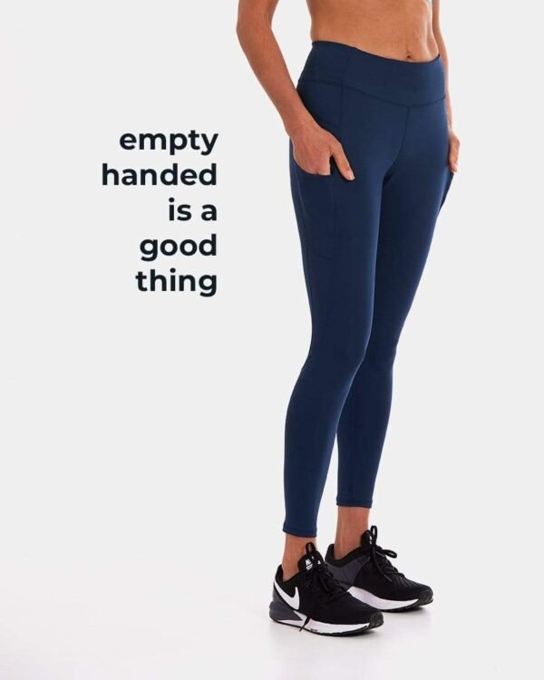 Snowtrends Mid-Rise Pocketed Leggings – Night Swim Navy
